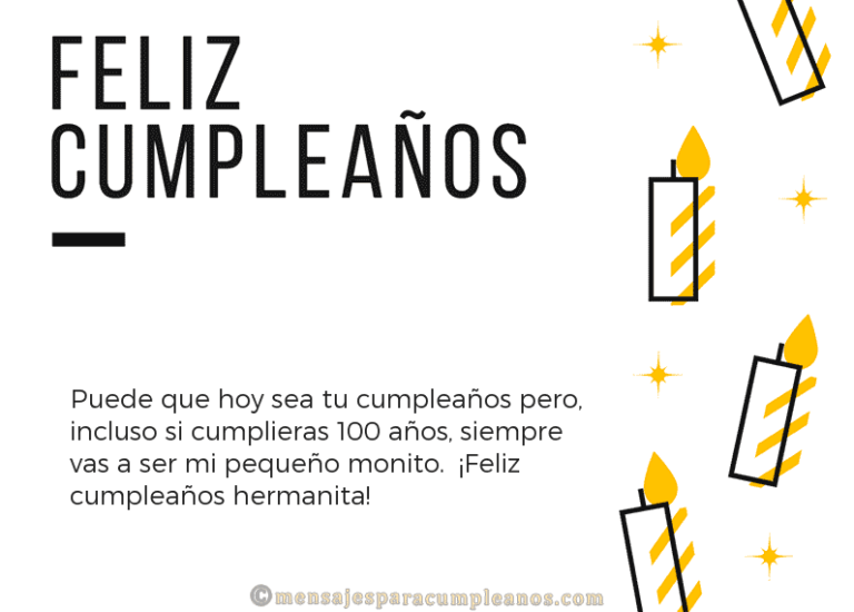 🥇 Frases de Cumpleaños para una Hermana - Mensajes de felicitación 2022